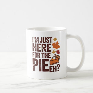 Funny Canadian Thanksgiving Pie 'Eh' Retro Fall  Coffee Mug