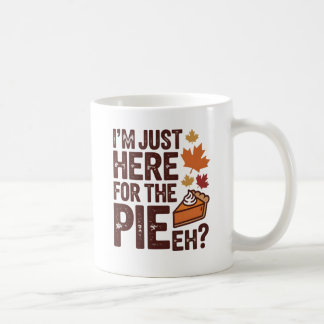 Funny Canadian Thanksgiving Pie 'Eh' Retro Fall Coffee Mug