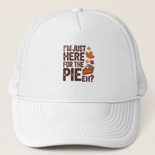 Funny Canadian Thanksgiving Pie 'Eh' Retro Fall  Trucker Hat