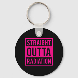 Funny Cancer Awareness Survived Radiation Chemo Keychain