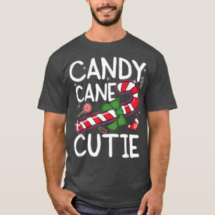 Funny Candy Cane Cutie Christmas Pajama For Girls  T-Shirt