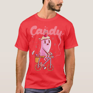 Funny Candy on a Bicycle T-Shirt