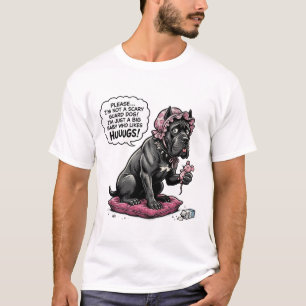 Funny Cane Corso Peekaboo T-Shirt