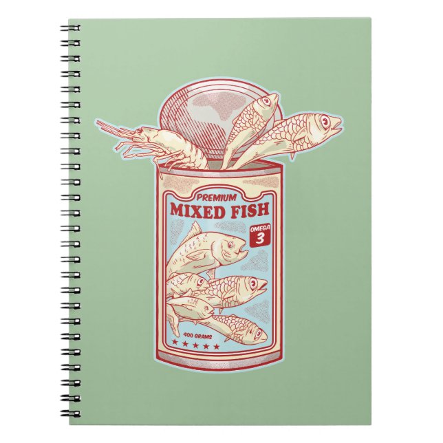 Funny canned fish notebook (Front)