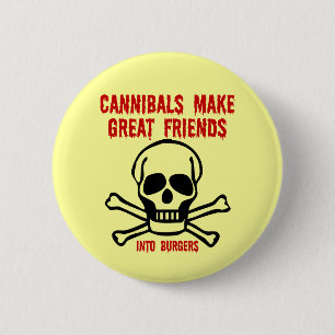 Funny cannibals 2 inch round button