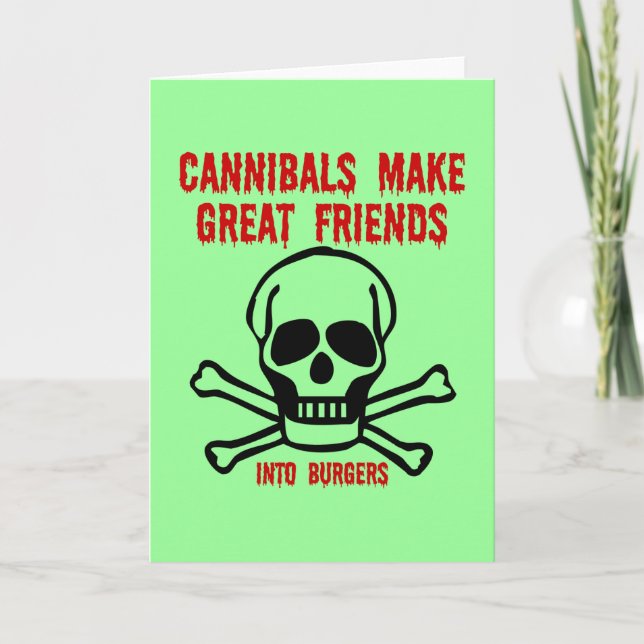 Funny cannibals card (Front)