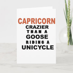 Funny Capricorne Carte d'anniversaire