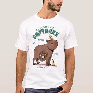 Funny Capybara Anatomy  T-Shirt