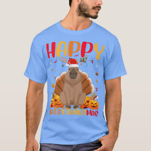 Funny Capybara Animal Lover Happy Capybara HelloTh T-Shirt