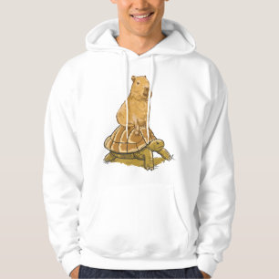 Funny Capybara Animal Turtle Cute Capybara Hoodie