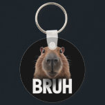 Funny Capybara Bruh  Keychain<br><div class="desc">Funny Capybara Bruh</div>