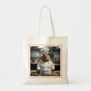 Funny Capybara Chef,  Tote Bag
