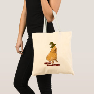 Funny Capybara - Halloween Rodent Tote Bag