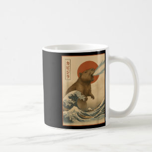 Funny Capybara Japanese Wave Capyzilla Boys Girls  Coffee Mug