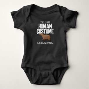 Funny Capybara Lover Cute Animal Baby Bodysuit