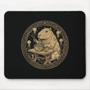 Funny Capybara Old World Medieval Ramen Fantasy Vi Mouse Pad