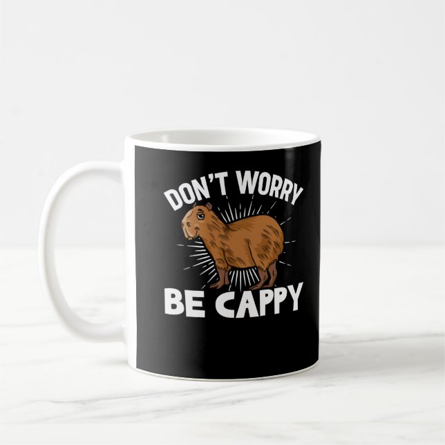 Funny Capybara Owner Capybara Pet Coffee Mug (Left)