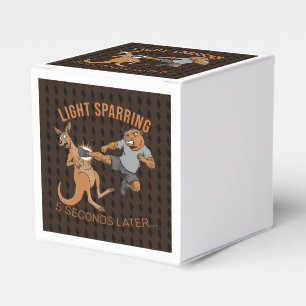 Funny Capybara vs Kangaroo Light Sparring MMA Meme Favor Box