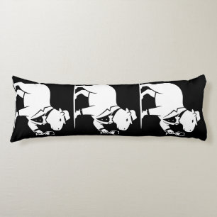 Funny Capybara Wineglass Minimalist Modern Body Pillow