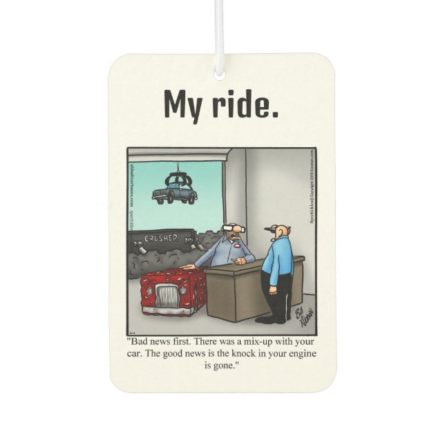 Funny Car Air Freshener For Him (Front)