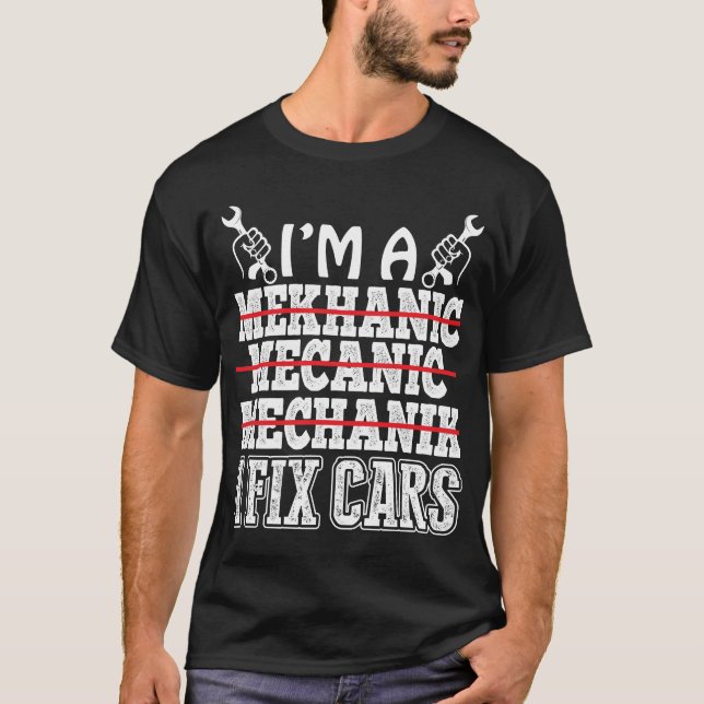 Funny Car engineer mechanical engineering T-Shirt (Front)