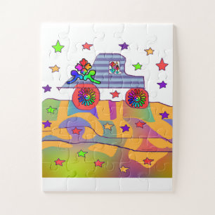 FUNNY CAR FACILE ENFANTS PUZZLE