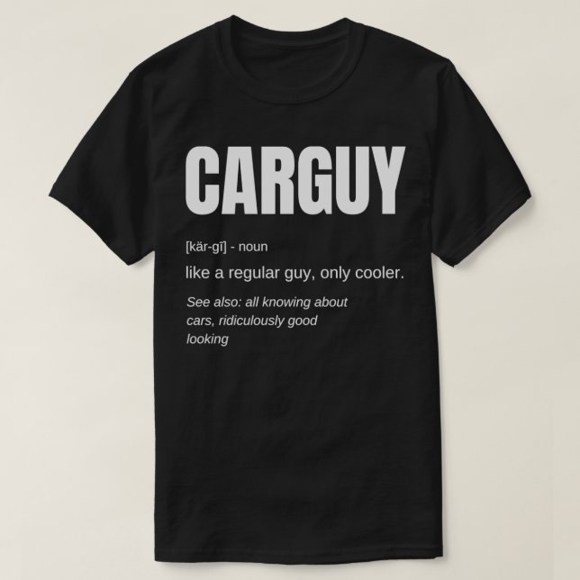 Funny Car Guy Cadeau CARGUE Définition Pullover (Design devant)