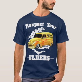 Funny Car Guy - Respect Your Elders Classic Panel  T-Shirt