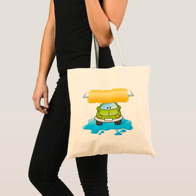 Funny Car In A Car Wash Tote Bag (Creator Uploaded)