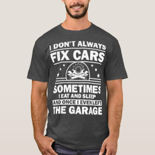 Funny Car Mechanic Design For Men Automobile Mecha T-Shirt