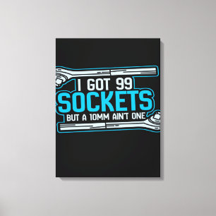 Funny Car Mechanic Design   Mechanic Canvas Print