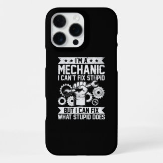 Funny Car Mechanic Engineer Men Women Kids Auto Me iPhone 16 Pro Max Case