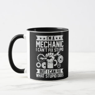 Funny Car Mechanic Engineer Men Women Kids Auto Me Mug