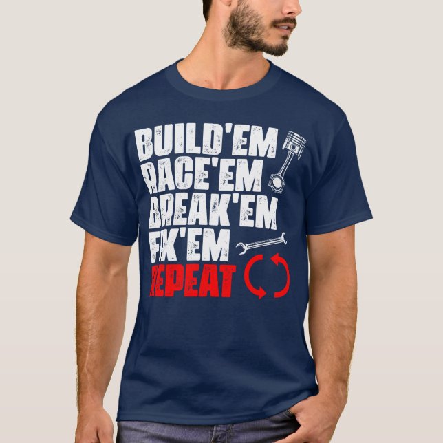 Funny Car Racing Automobiles For An Auto Racer gir T-Shirt (Front)