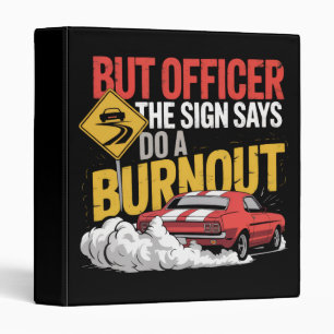 Funny Car Racing Burnout Drag Racing Muscle Car  Binder