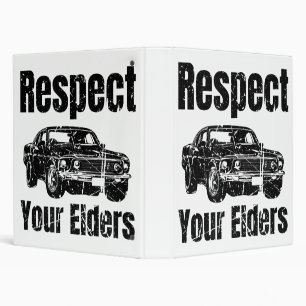 Funny Car - Vintage Respect Your Elders Classic Mu Binder