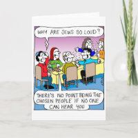 Funny card for Rosh Hashanah - Jews so loud?