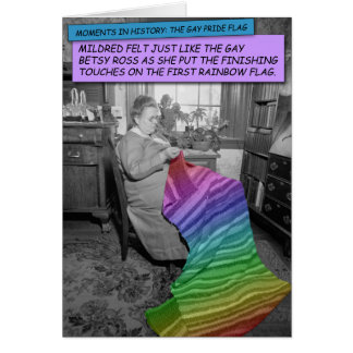 Funny Card - Mildred, the gay Betsy Ross