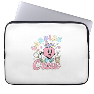 Funny Cardiac Crew Easter Day CVICU Nurse Cardiolo Laptop Sleeve