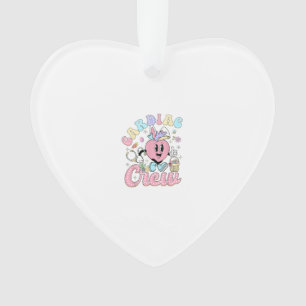 Funny Cardiac Crew Easter Day CVICU Nurse Cardiolo Ornament