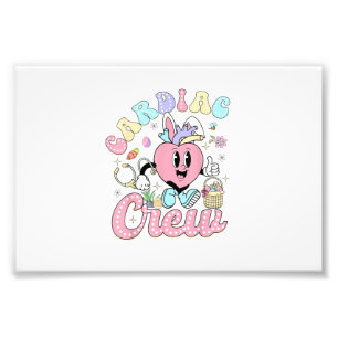 Funny Cardiac Crew Easter Day CVICU Nurse Cardiolo Photo Print