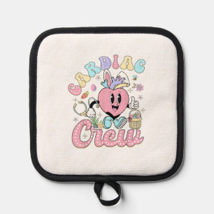 Funny Cardiac Crew Easter Day CVICU Nurse Cardiolo Pot Holder