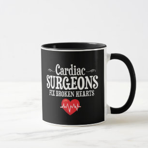 Funny Cardiac Surgeons Fix Broken Hearts Mug