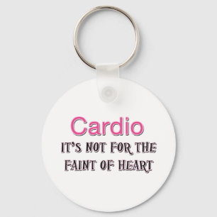 Funny Cardio Saying Keychain