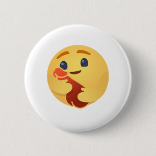 Funny Care Emojis Facebook 2 Inch Round Button