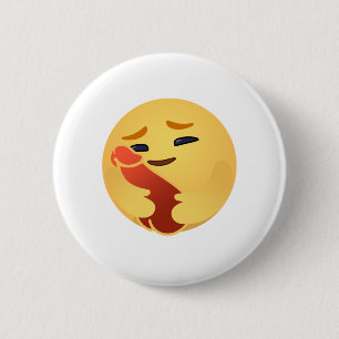 Funny Care Emojis Facebook 2 Inch Round Button