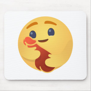 Funny Care Emojis Facebook Mouse Pad