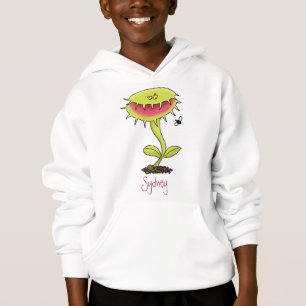 Funny carnivorous Venus fly trap plant cartoon