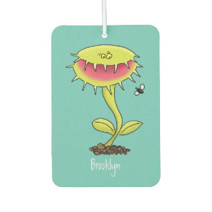 Funny carnivorous Venus fly trap plant cartoon Air Freshener