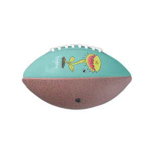 Funny carnivorous Venus fly trap plant cartoon Football